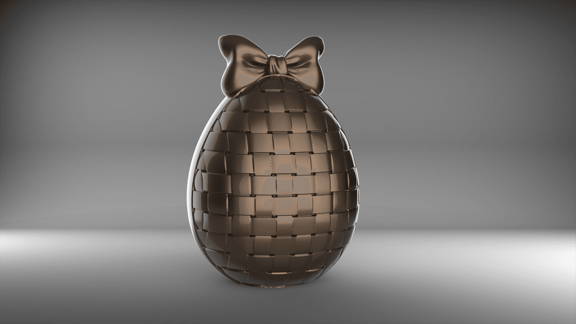 Basket Weave Egg Container 3d model