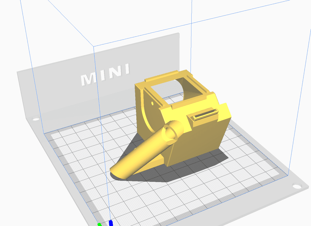 MPSMv2 Dual 40mm fan shroud + nozzle cam 3d model