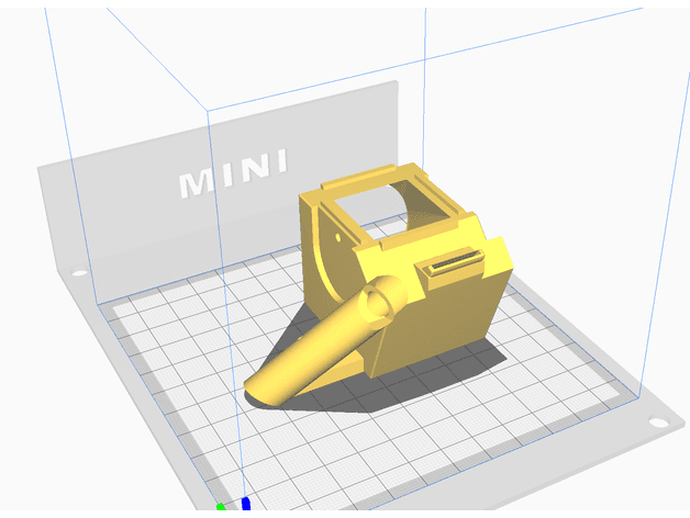 MPSMv2 Dual 40mm fan shroud + nozzle cam 3d model