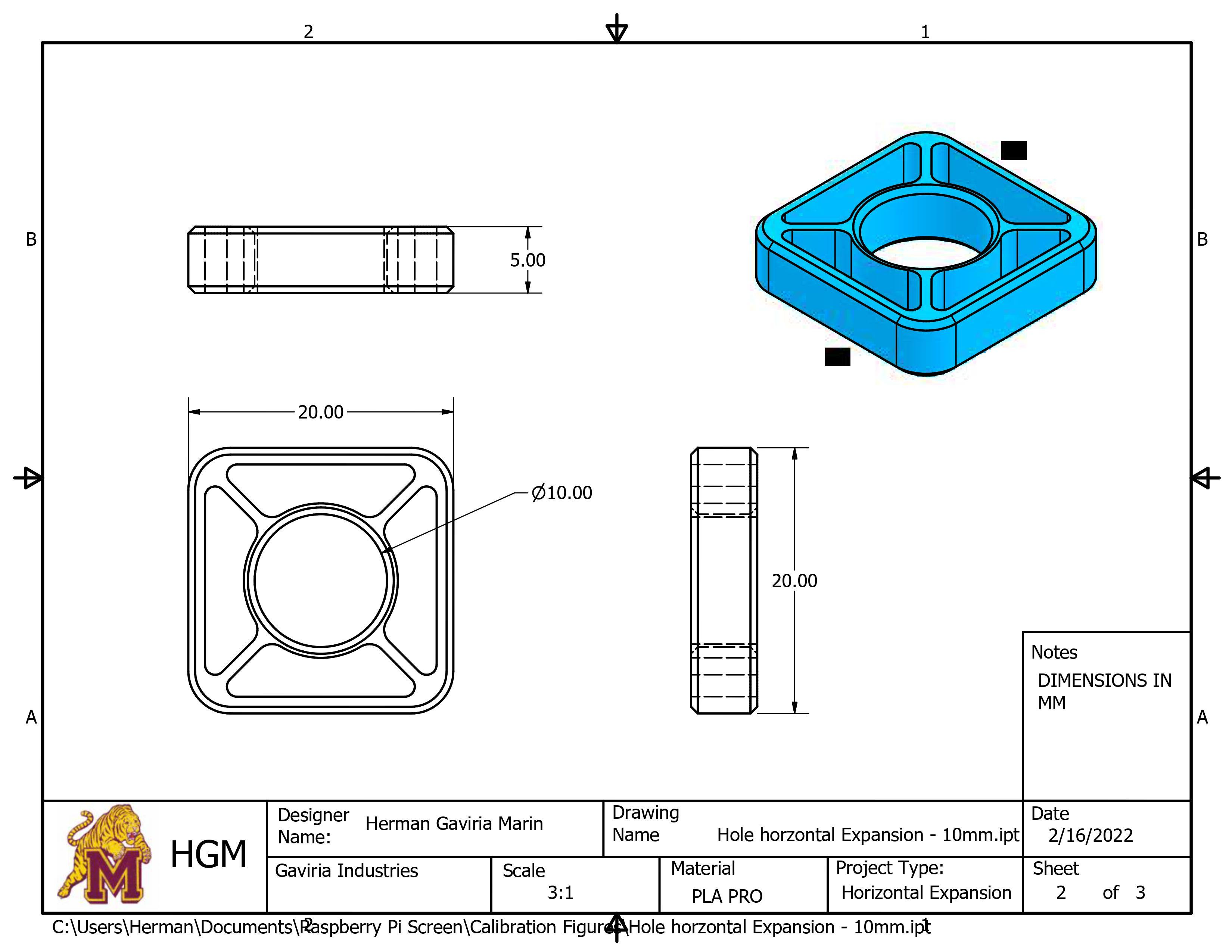 Horizontal Expansion Calibration Figures 3d model