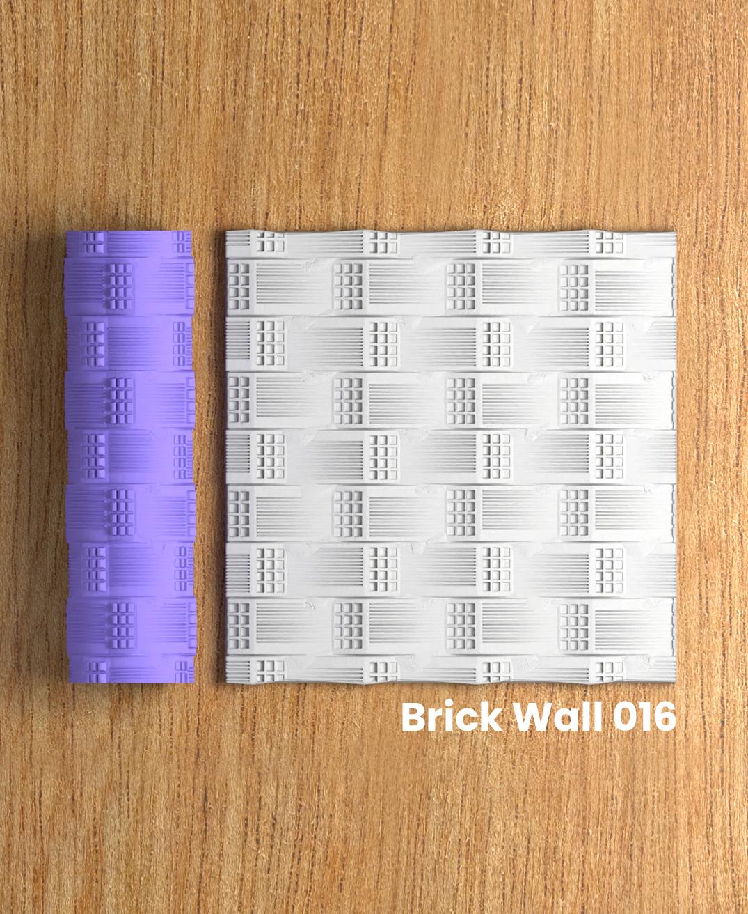 Collection Soda | Brick Wall 016 | Polymer Clay Seamless Texture Roller 3d model