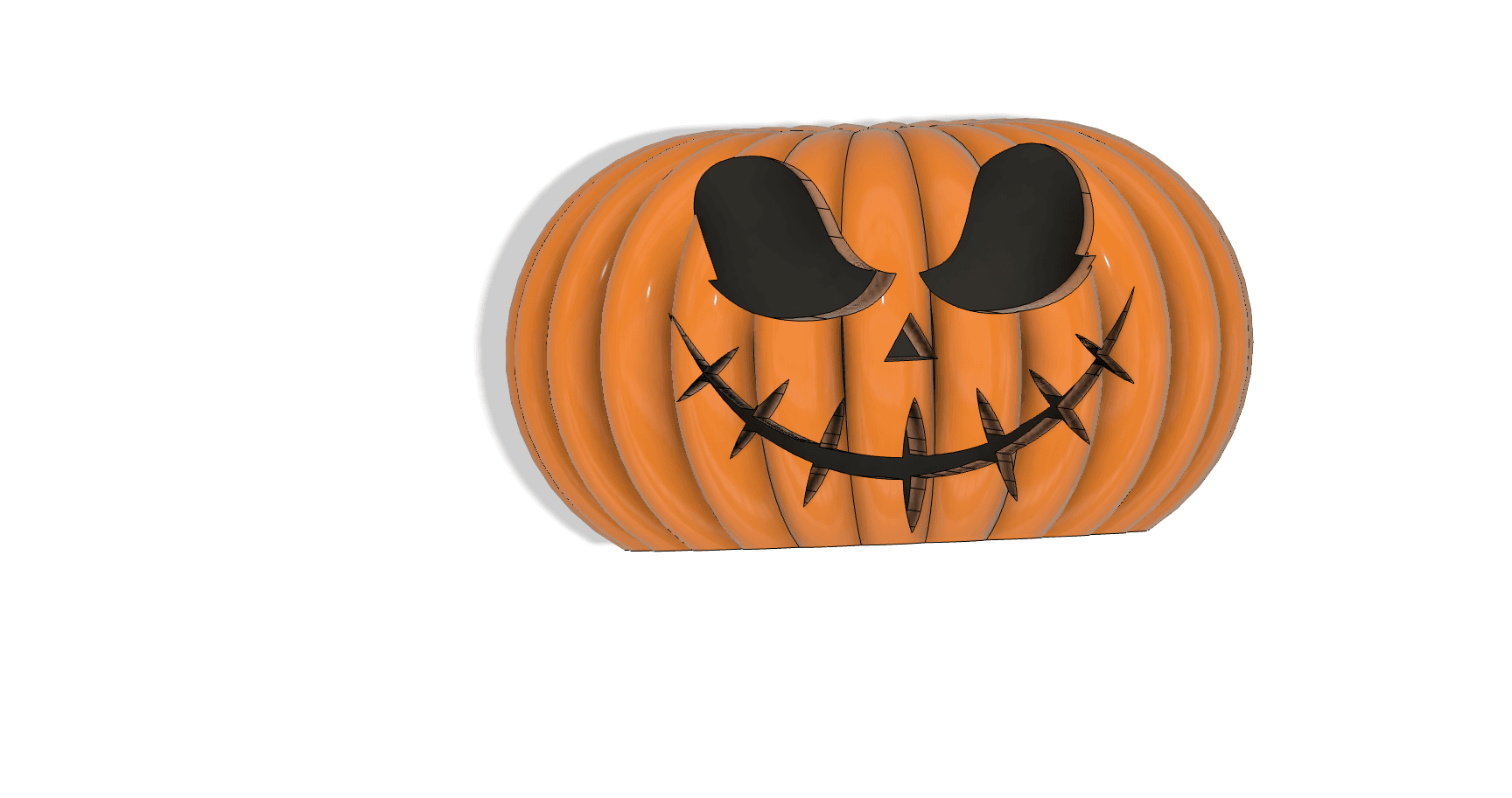 FRIGHTENING FRIENDS - Jack O Lantern #10, NIGHTMARE, BEFORE, CHRISTMAS, JACK SKELLINGTON, CAT FACE,  3d model