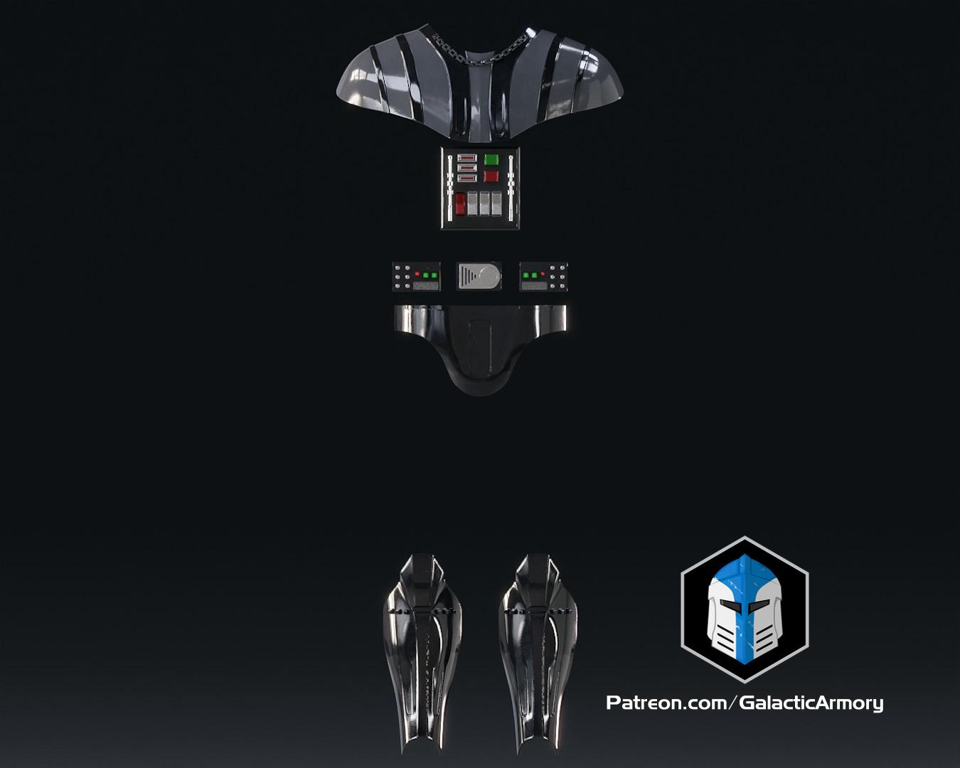 Revenge of the Sith Darth Vader Armor - 3D Print Files 3d model