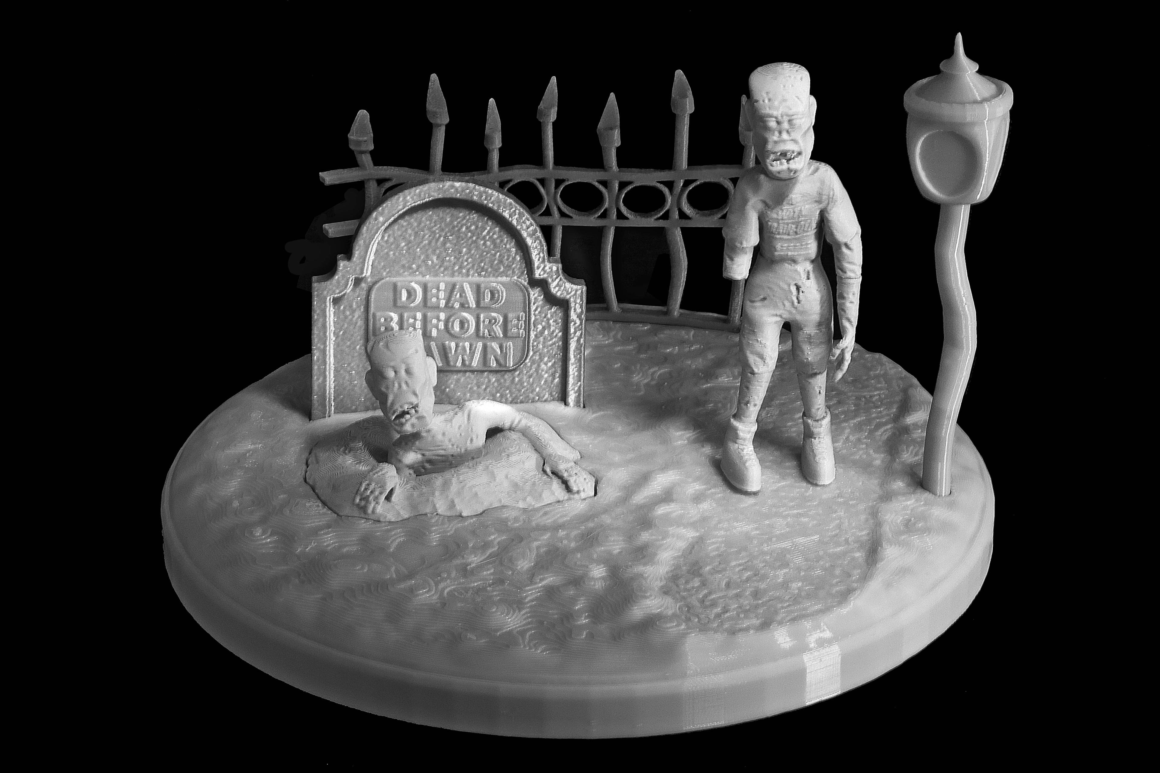 A Walk in the Graveyard Diorama 3d model