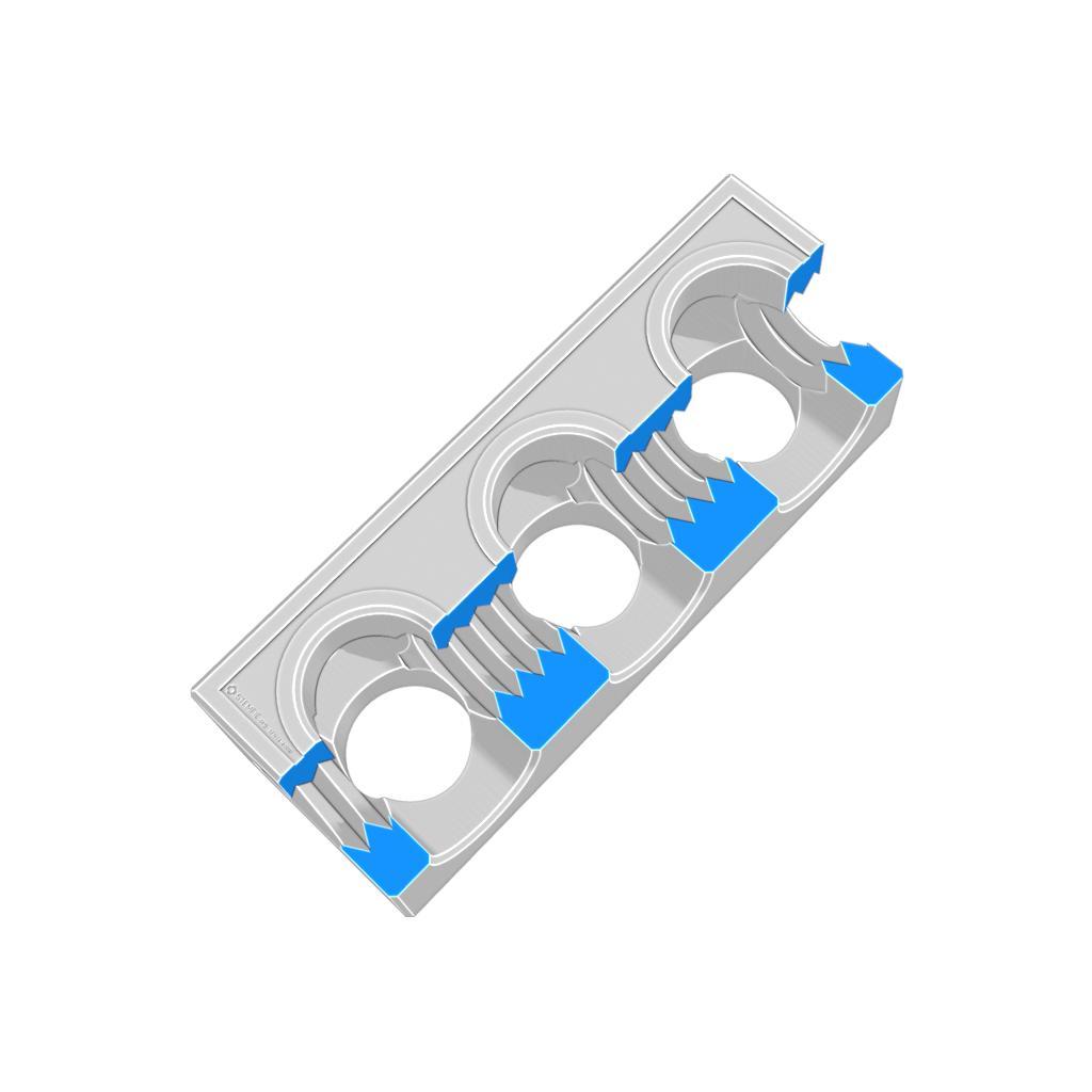 STEMFIE - Beams - Straight - Standard - Square Threaded Ends - Double-Ended 3d model