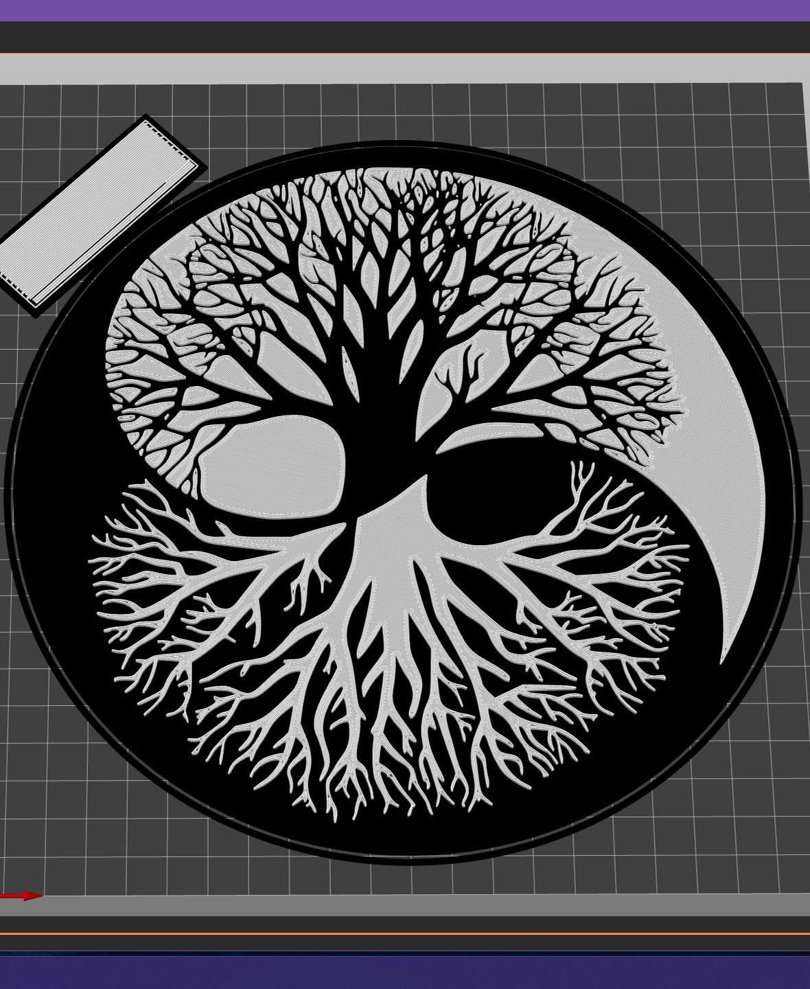 Tree Of Life Yin Yang 1 3d model