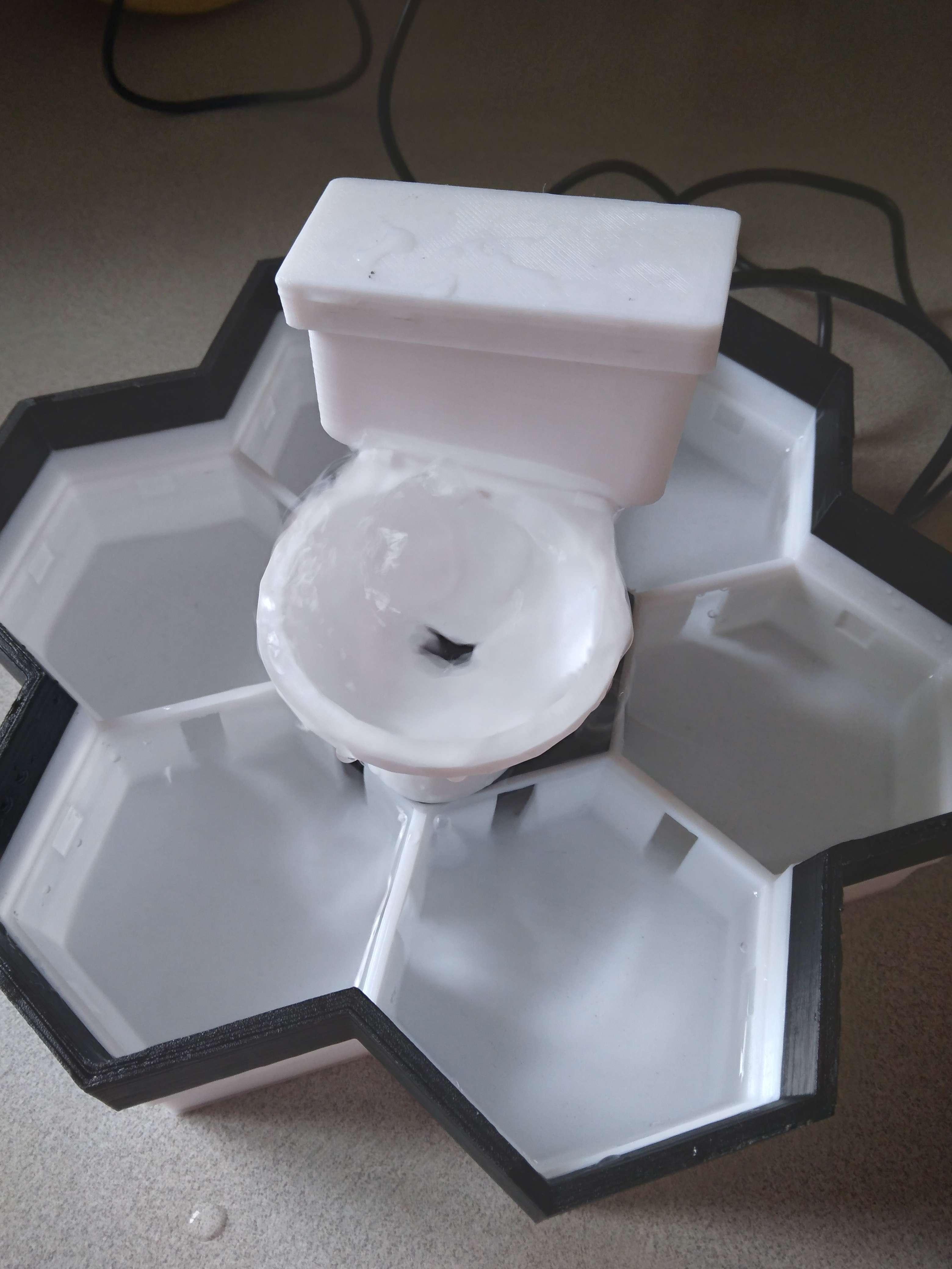 Toilet For Modular Desktop Fountain 3d model