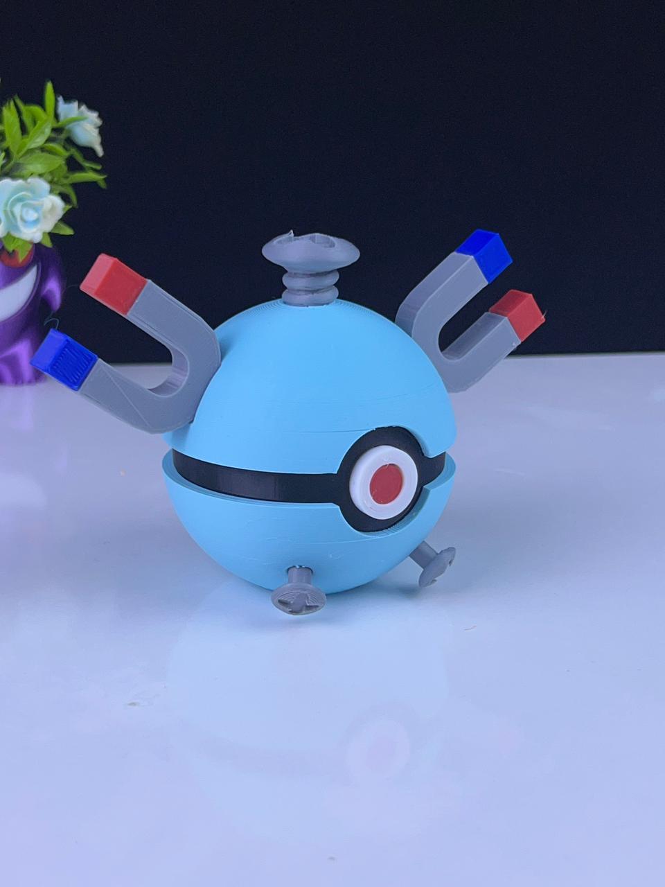 Magnemite Pokeball - Multipart 3d model