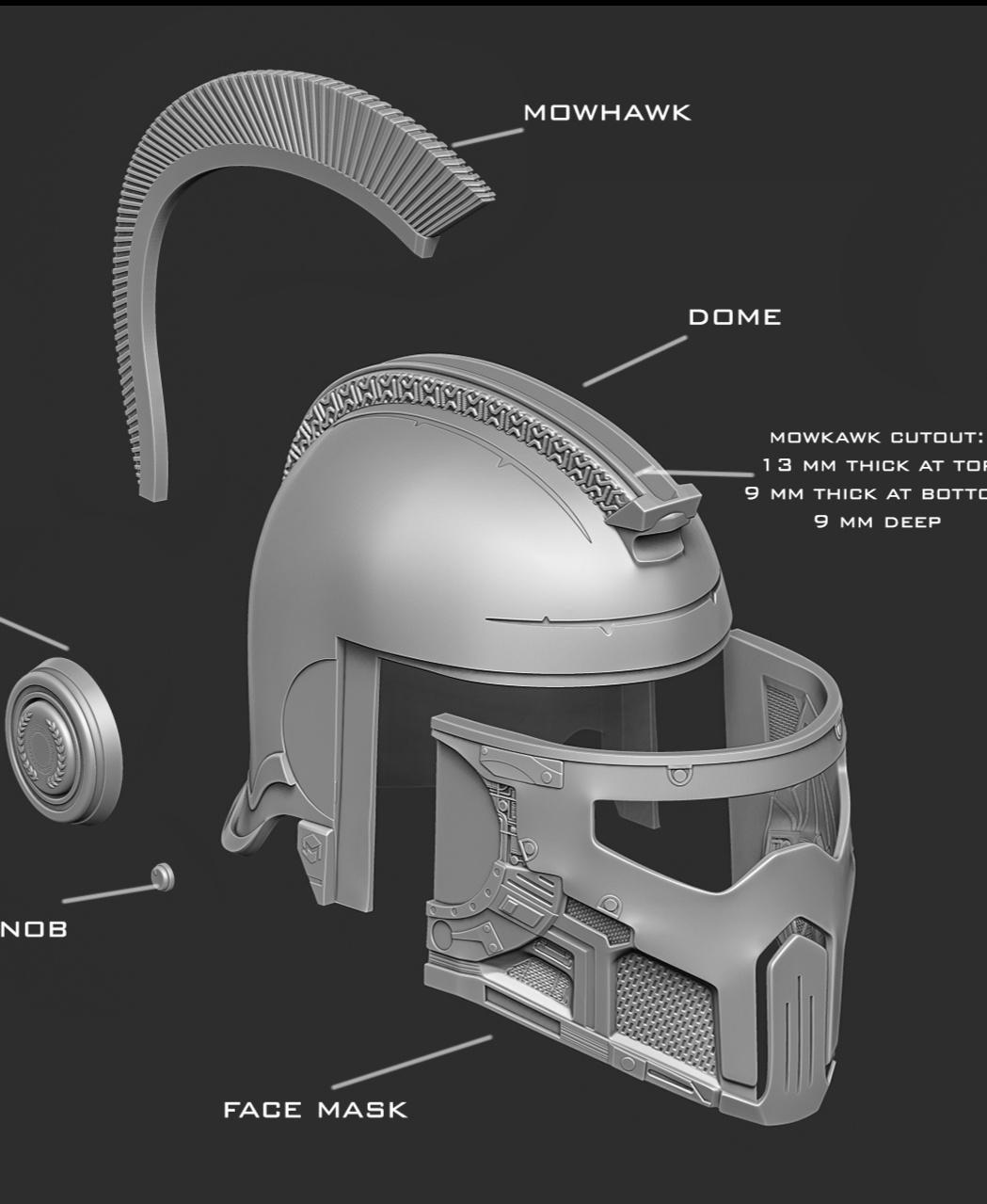 Roman infantry helmet 3d model