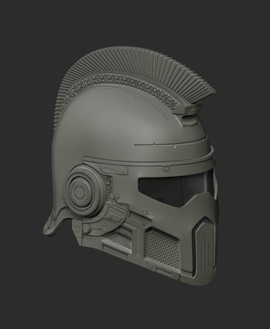 Roman infantry helmet 3d model