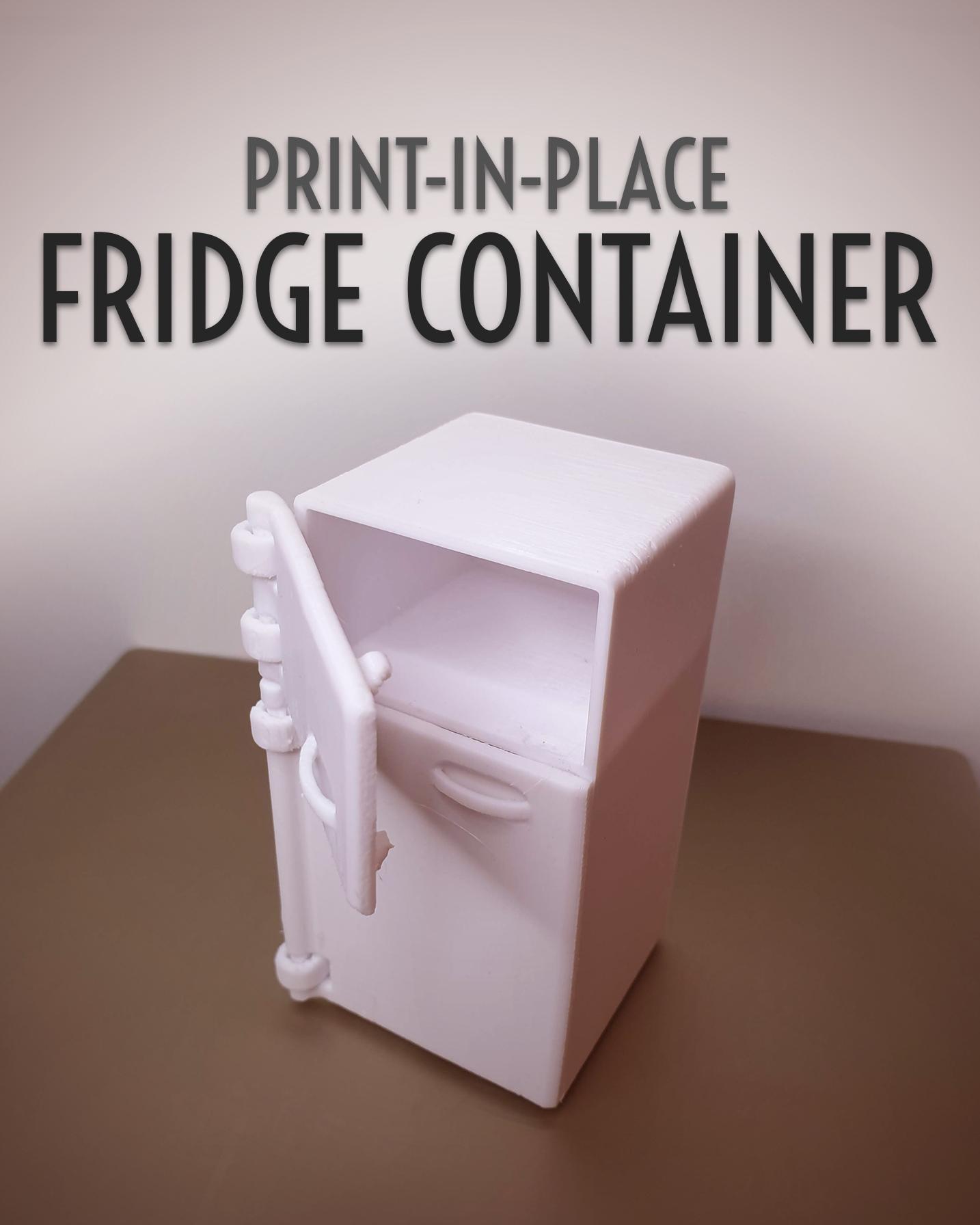 Print-in-Place Fridge 3d model