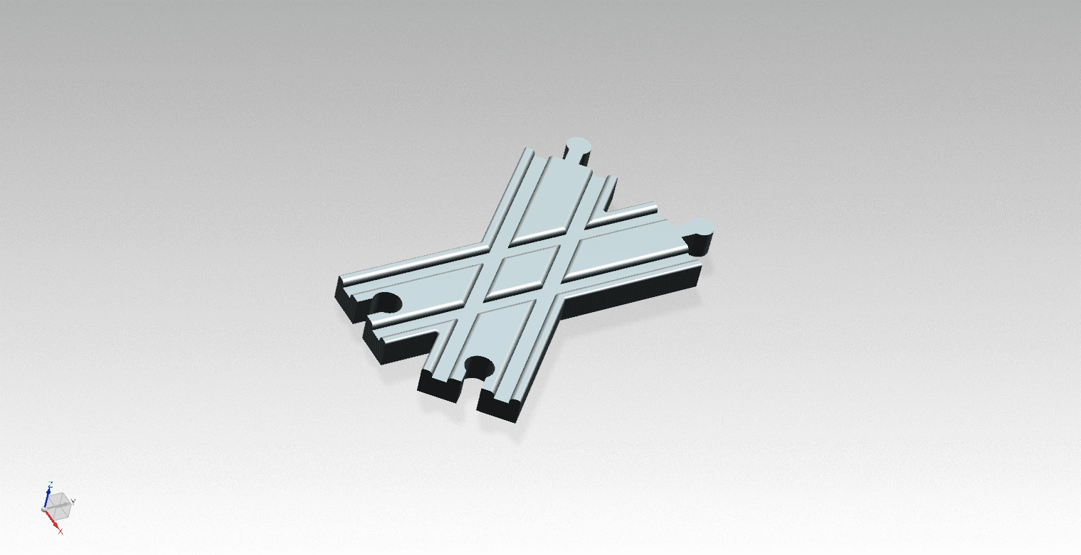 BRIO Style Track, Crossroad, H2 3d model