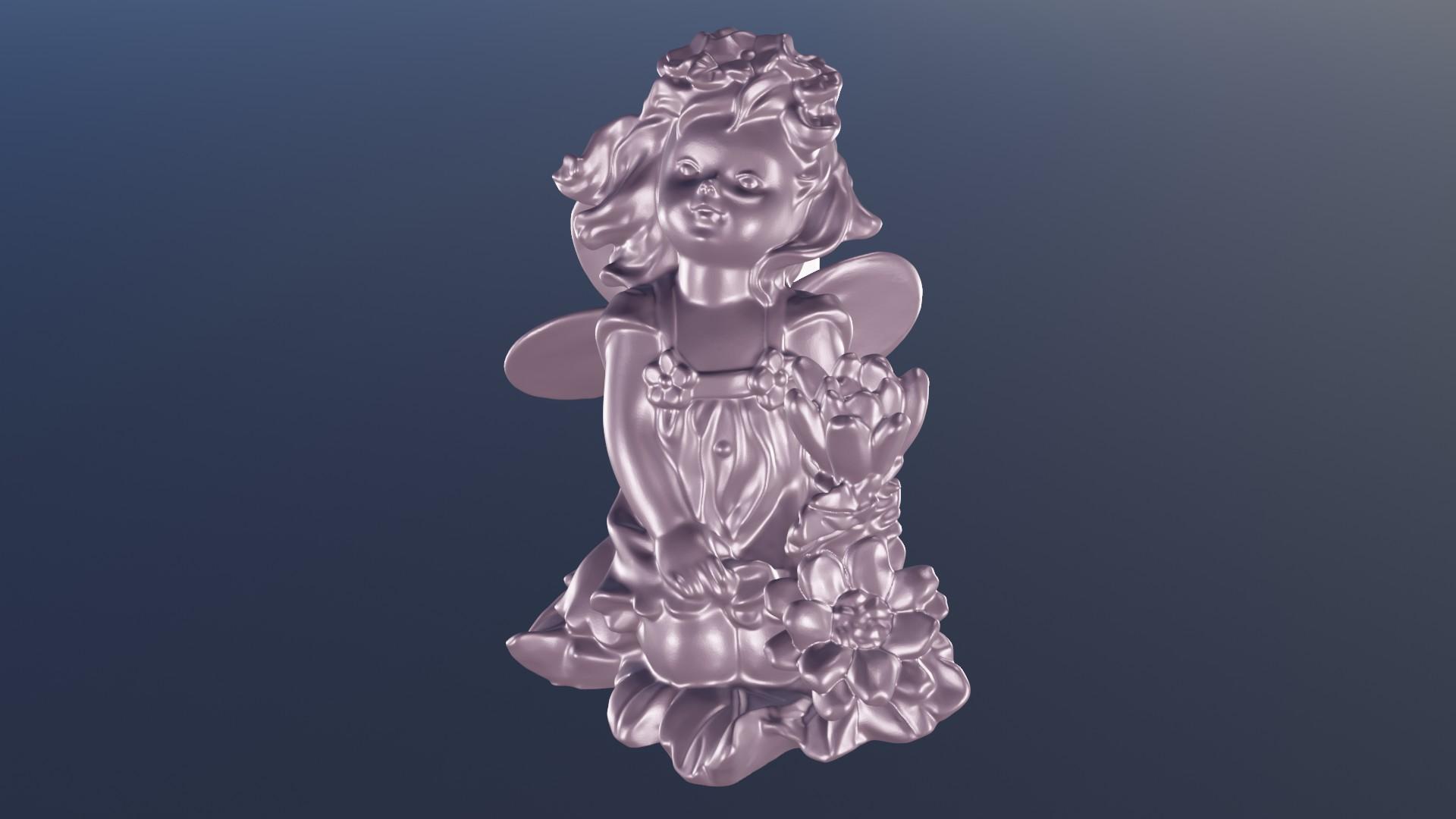 Angel kid 3d model