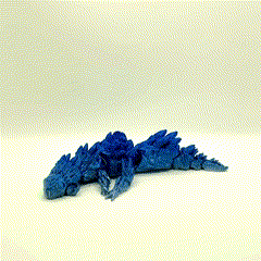 Cute Spiky Dinosaur - Articulated - Print in Place - Flexi 3d model