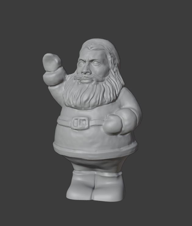 Rocka Clause (Santa + The Rock) 3d model