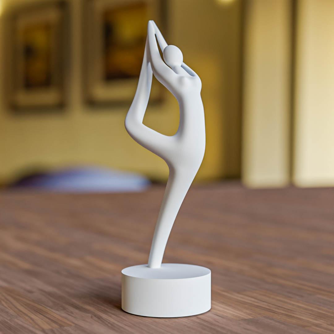 Woman dancer sculpture 3d model