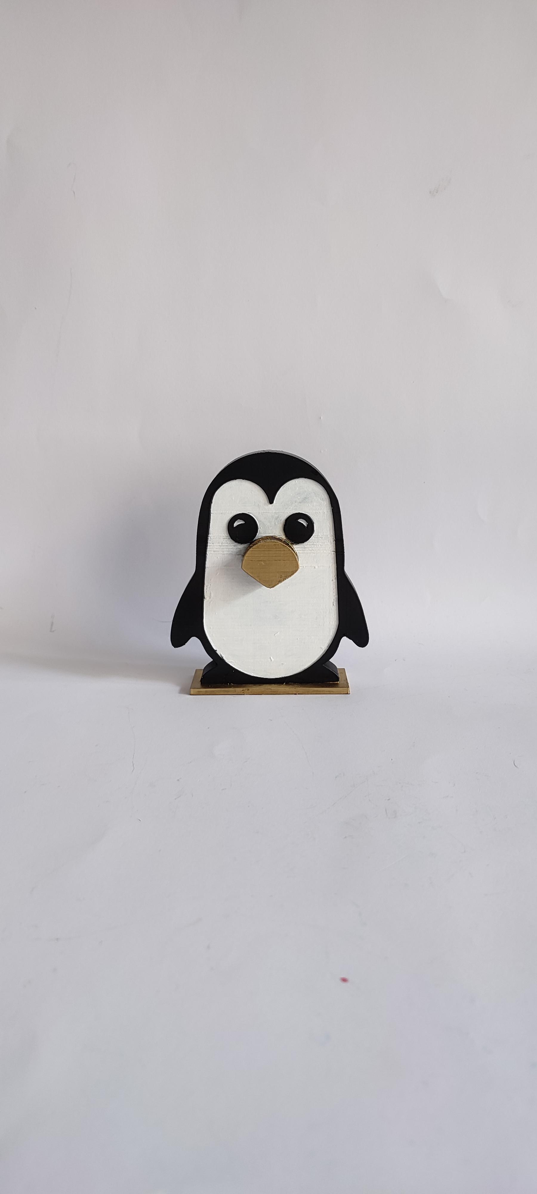 Penguin eyeglass Holder 3d model