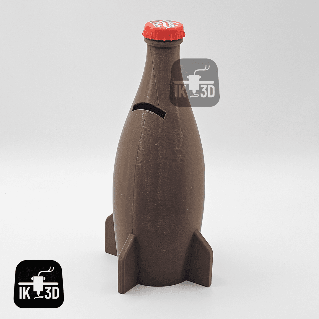 Nuka Cola Bottle + Stash + Money Box / 3MF Included / No Supports 3d model