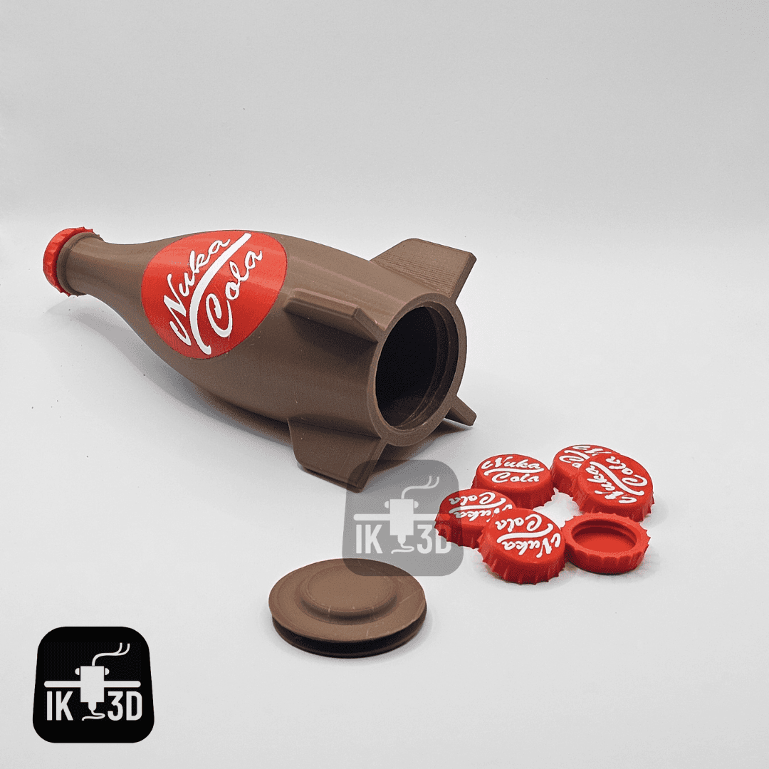 Nuka Cola Bottle + Stash + Money Box / 3MF Included / No Supports 3d model