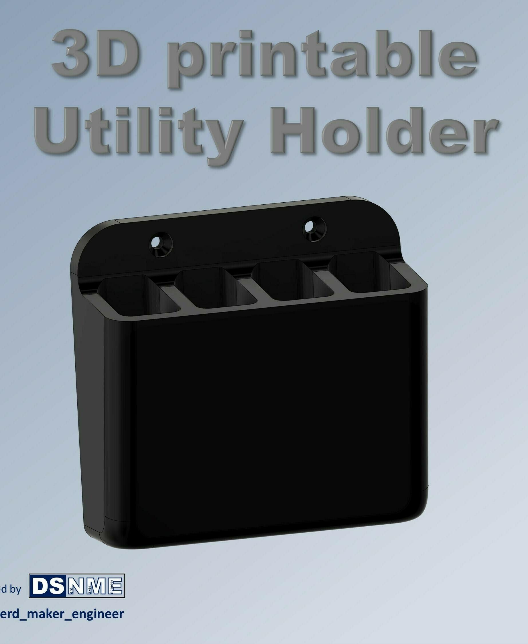 Bathroom Utility Holder 3d model