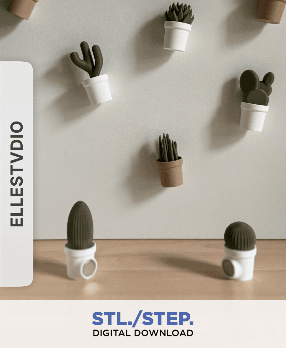 Magnectus Collection: Fridge Magnets by elleSTVDIO 3d model