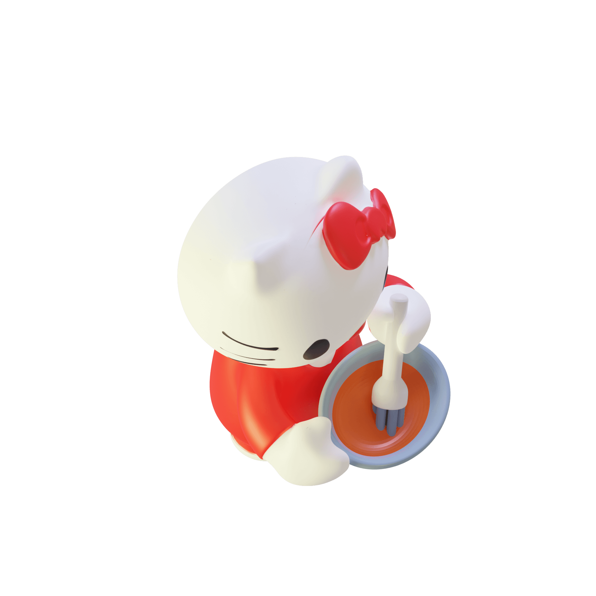 Hello Kitty Cook 3d model