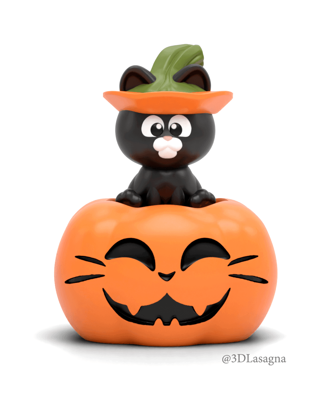 3DL Pumpkin Cat 3d model