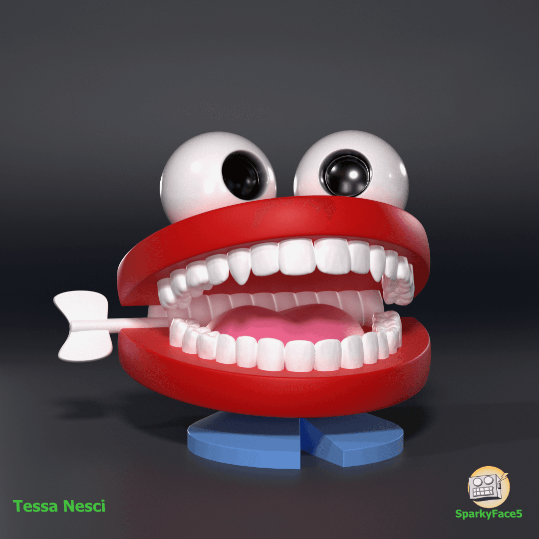 Chatterbox Teeth 3d model