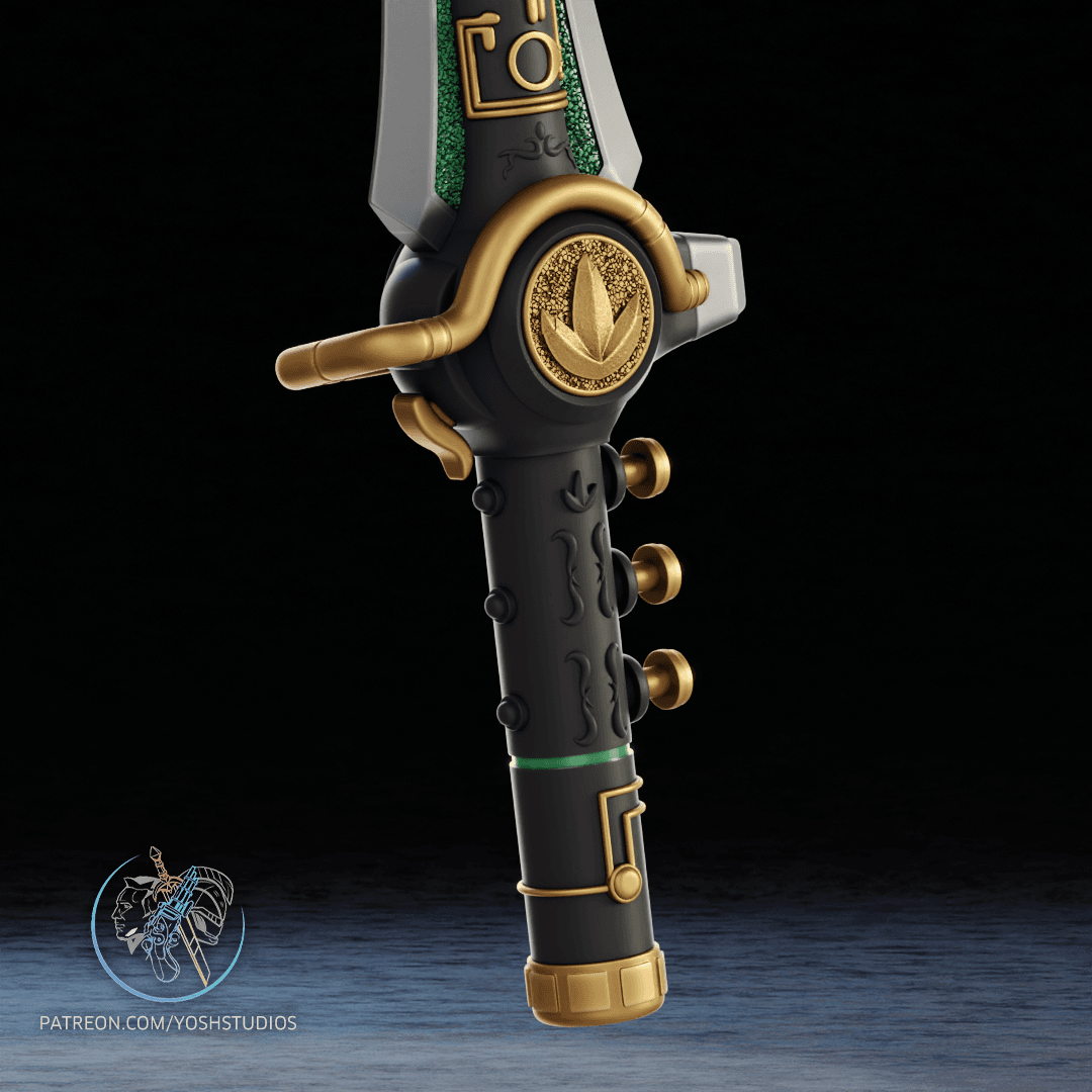 Green Ranger Dagger 3D Printer File STL 3d model