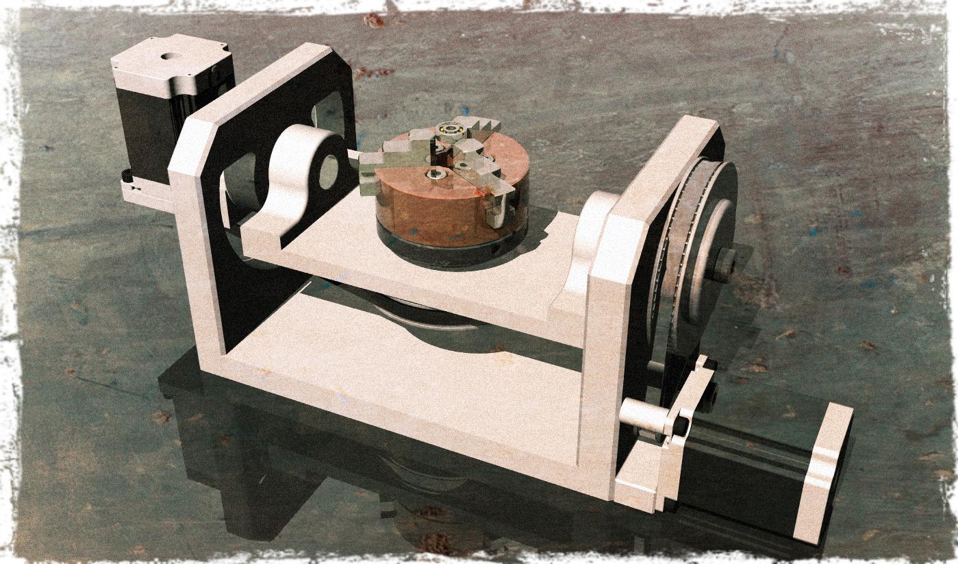 5th CNC Rotary Axis.stl 3d model