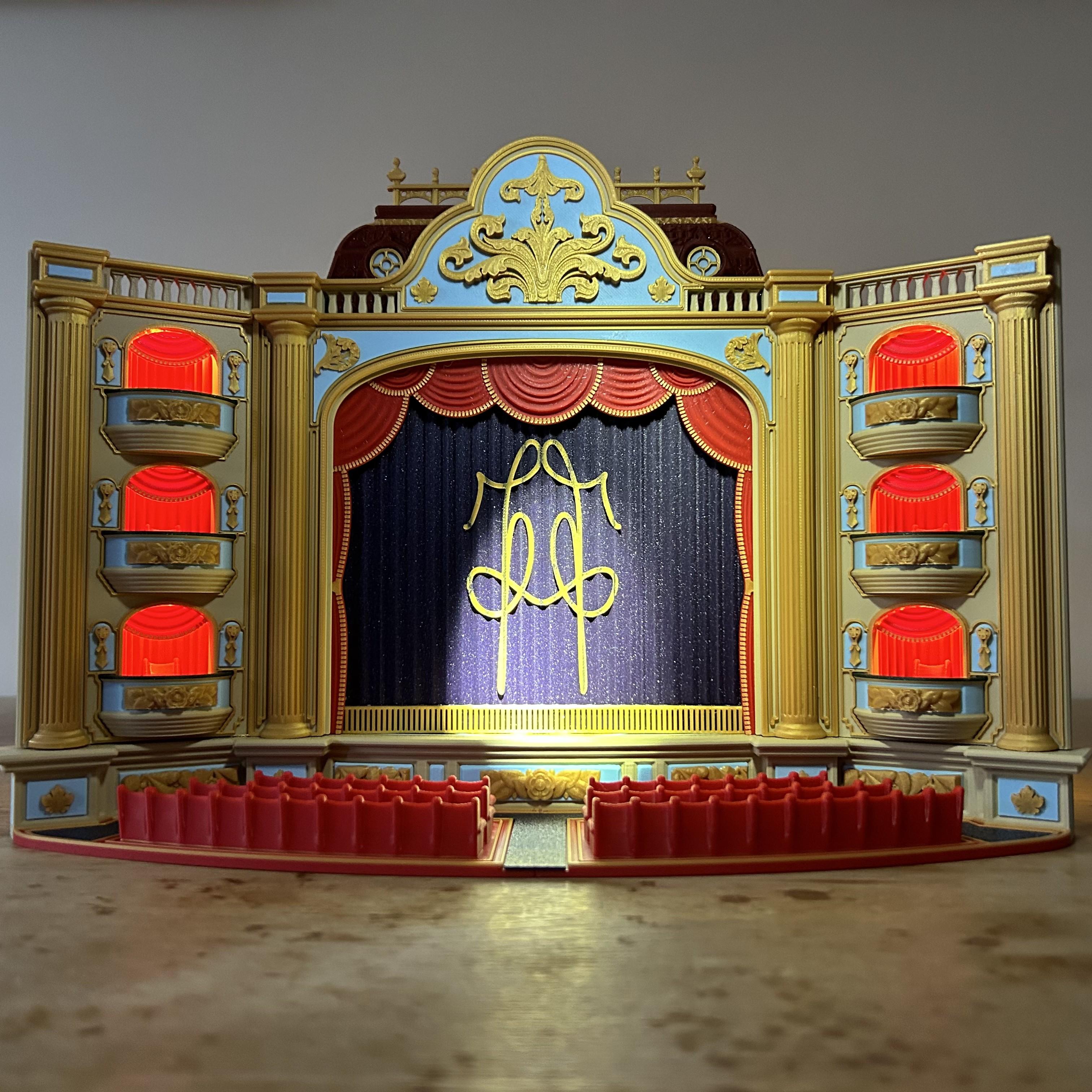 The Theatre (Light box / phone Cinema & Puppets Theatre) 3d model