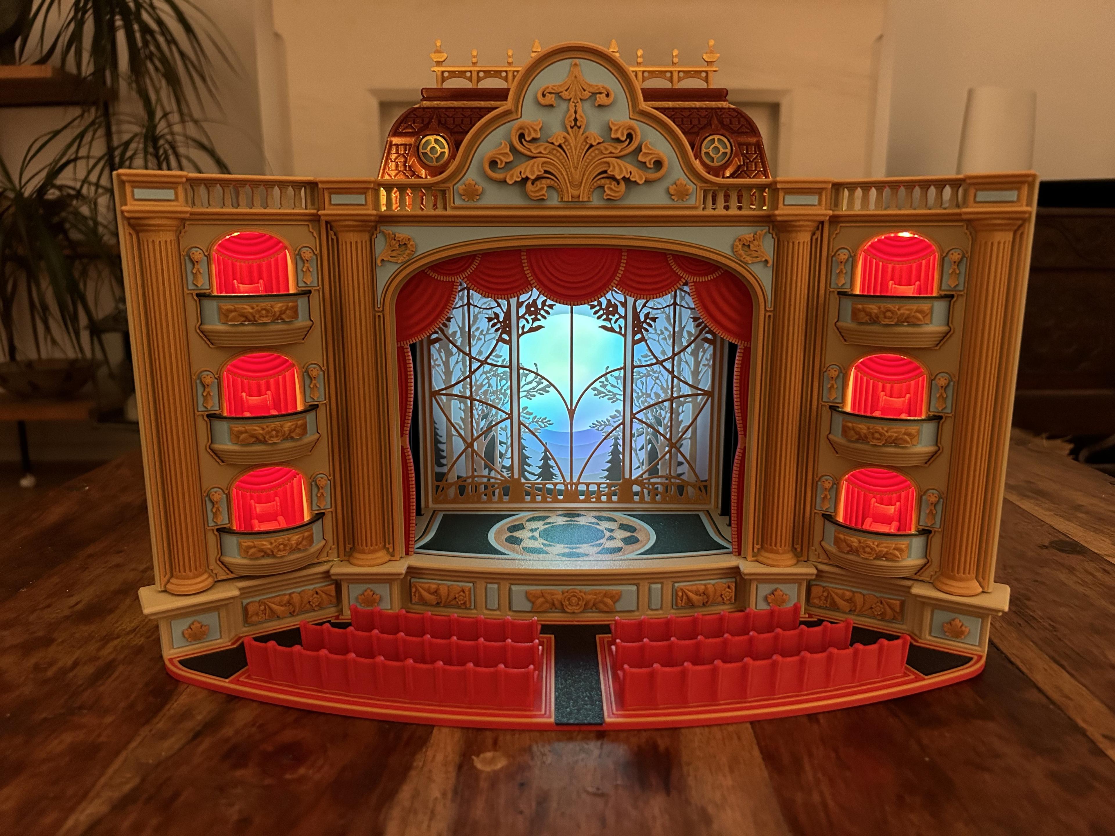 The Theatre (Light box / phone Cinema & Puppets Theatre) 3d model