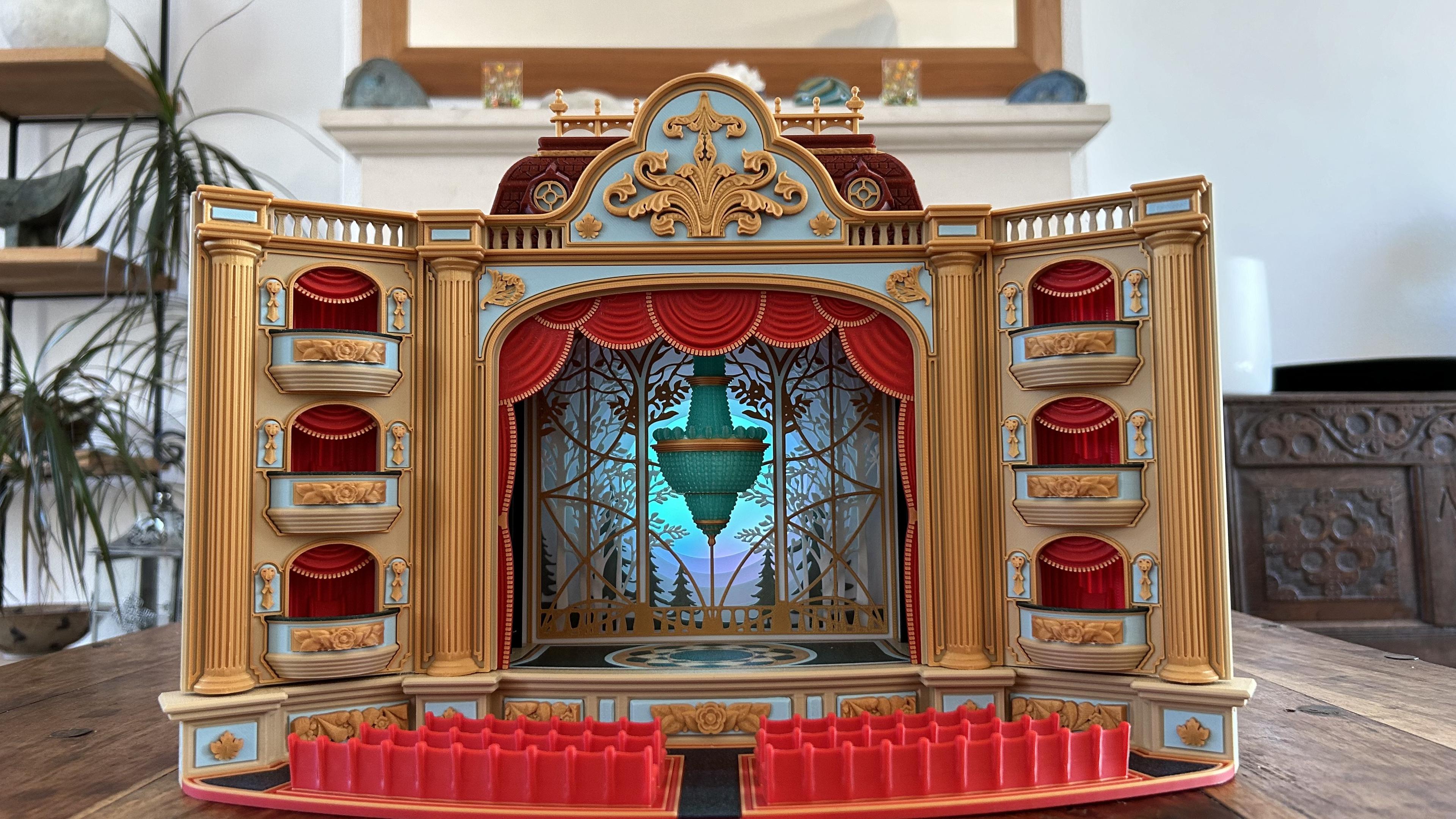 The Theatre (Light box / phone Cinema & Puppets Theatre) 3d model