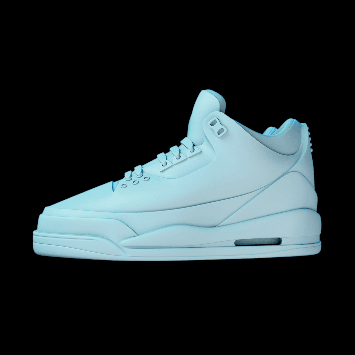 Jordan 3 mids 3d model