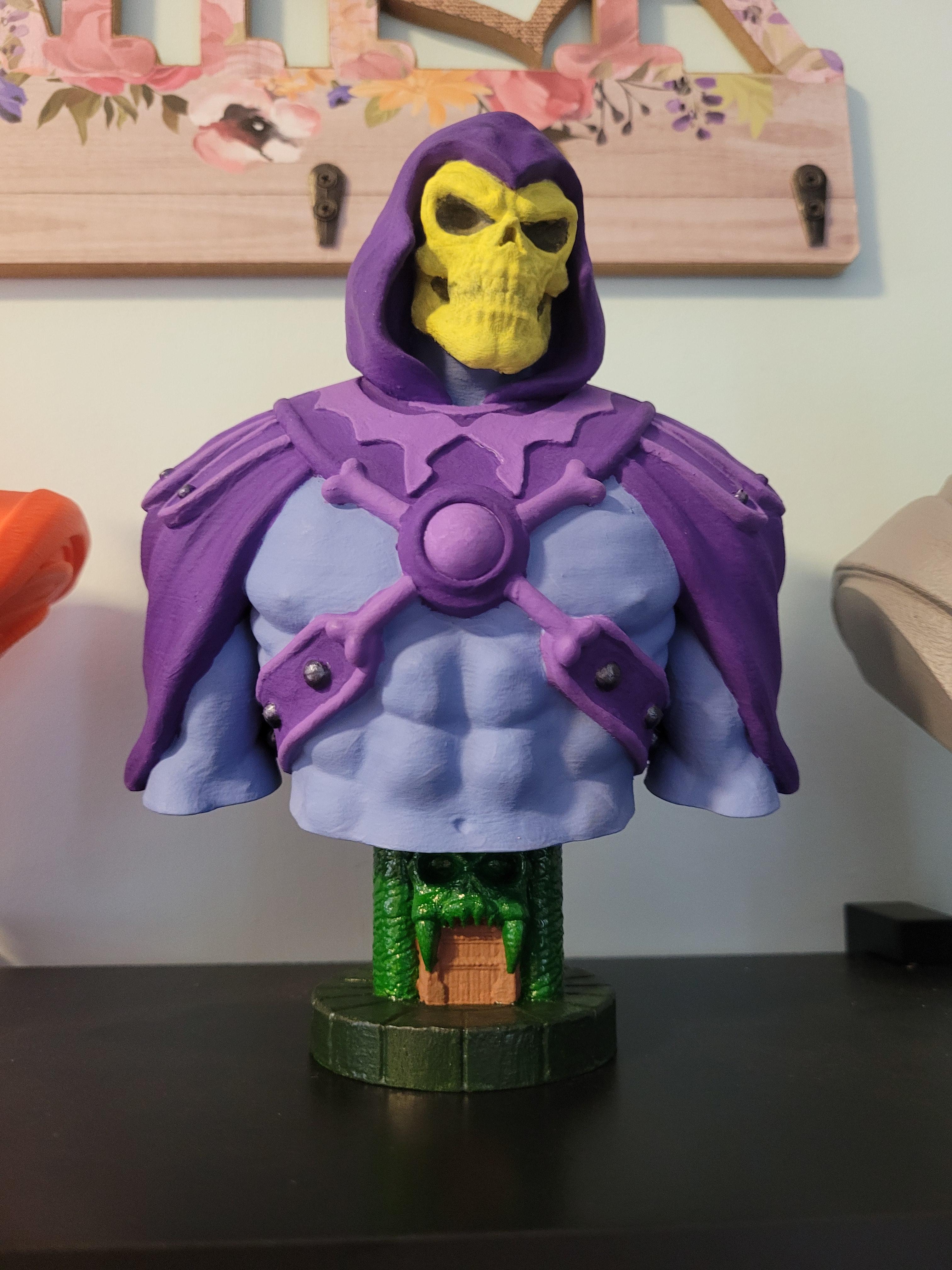 Skeletor Bust (Pre-Supported) 3d model