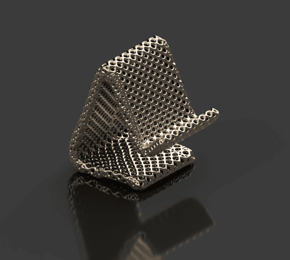 Molten gold phone stand 3d model