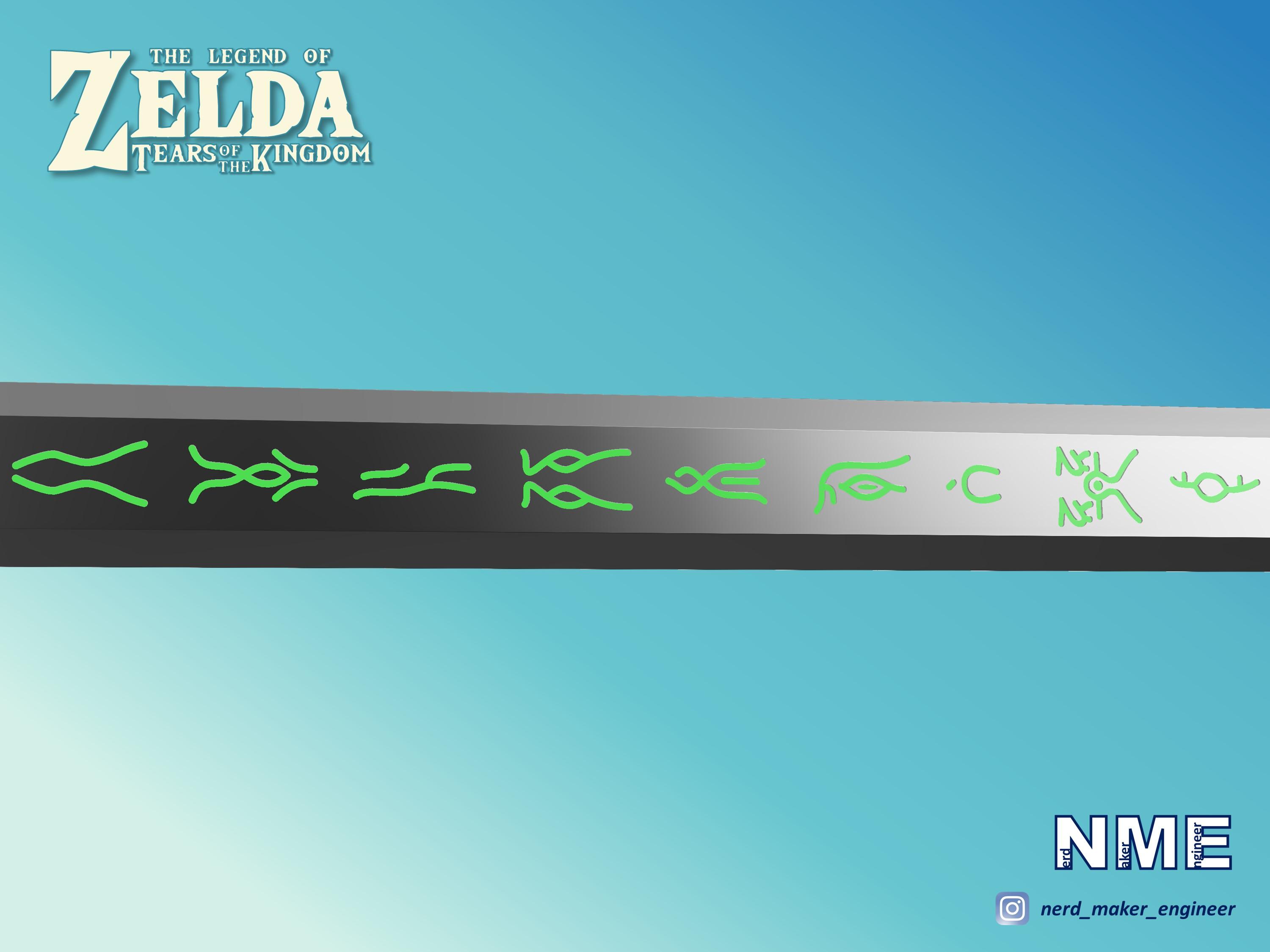 Master Sword - Zelda Tears of the Kingdom - Complete Set - Life Size 3d model