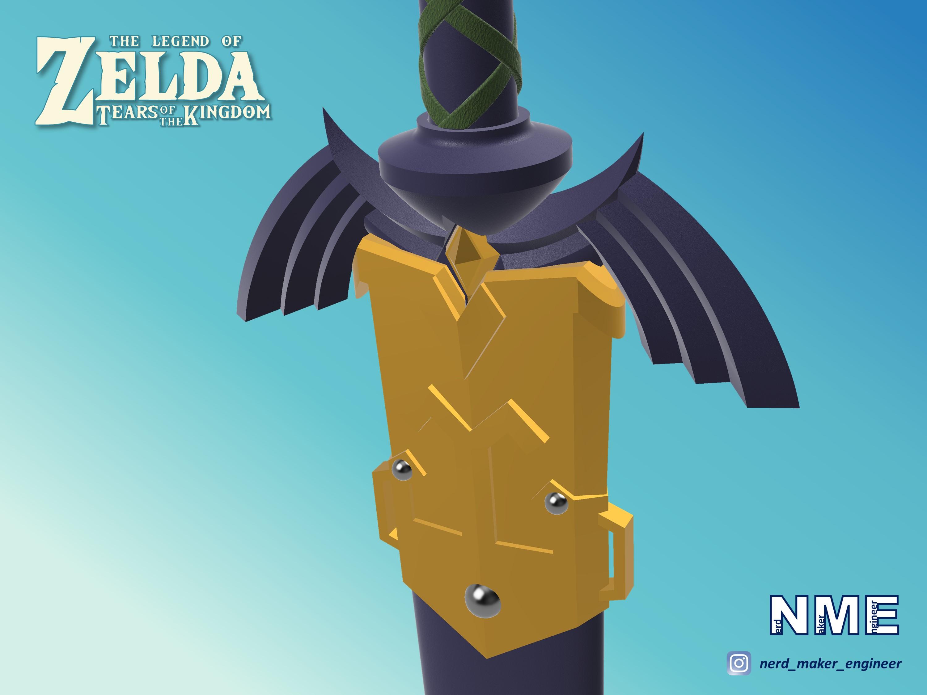 Master Sword - Zelda Tears of the Kingdom - Complete Set - Life Size 3d model