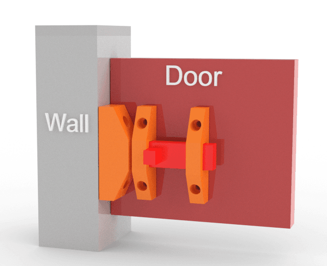 Door latch 3d model