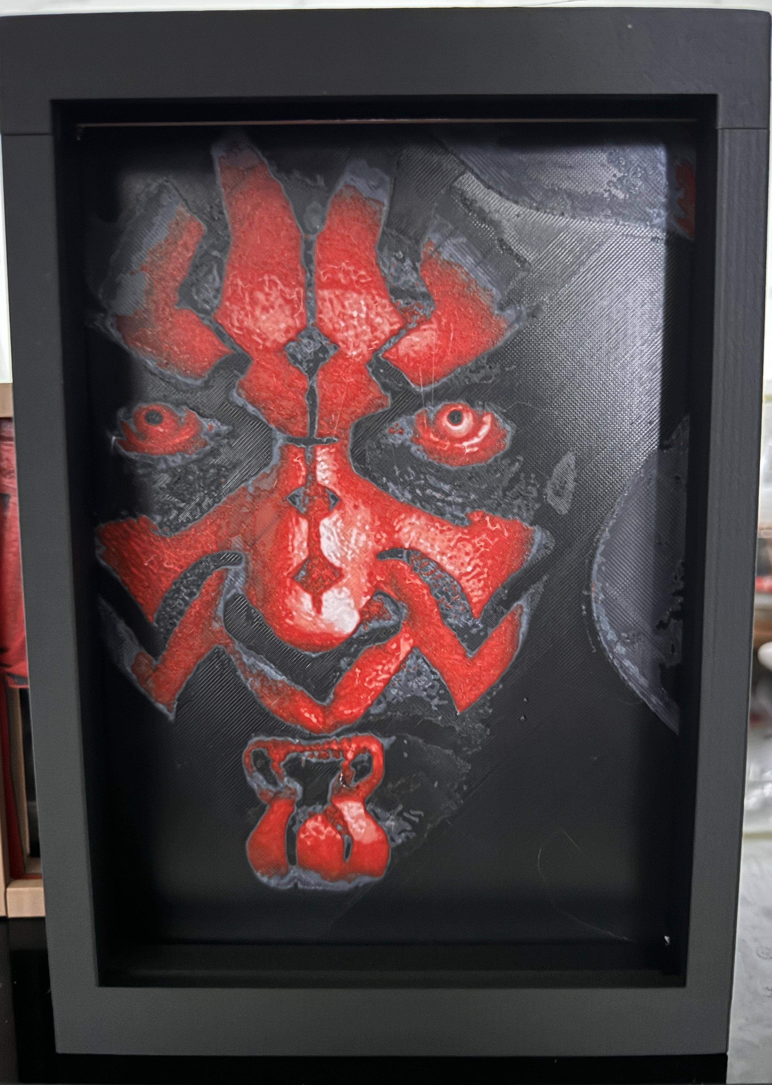 Darth Maul (Paid) - HueForge Print 3d model