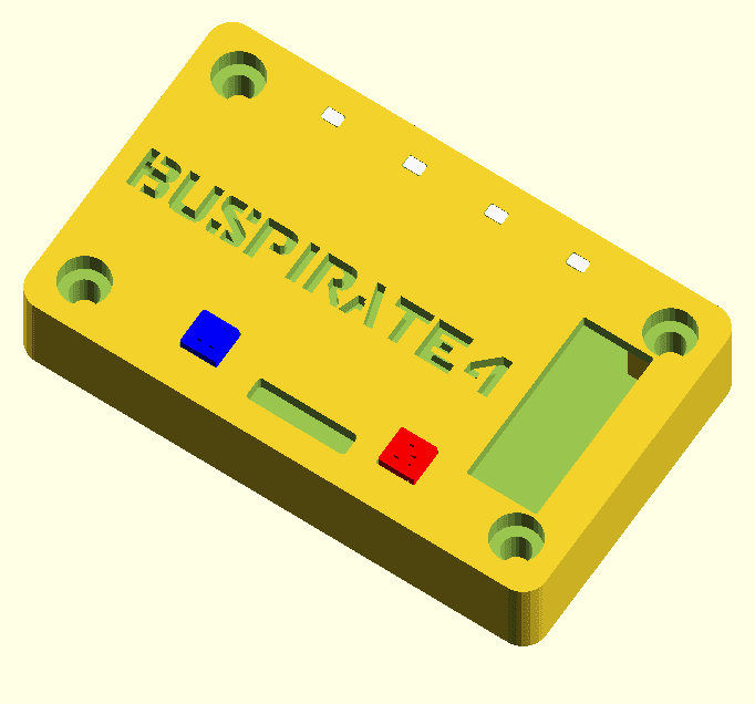 Buspirate Case v3.6 & v4 3d model