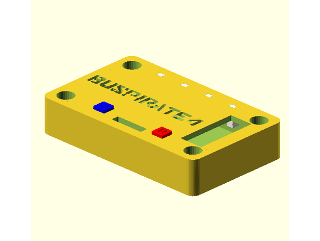 Buspirate Case v3.6 & v4 3d model