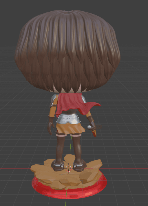 Casca Berserk Funko style 3d model