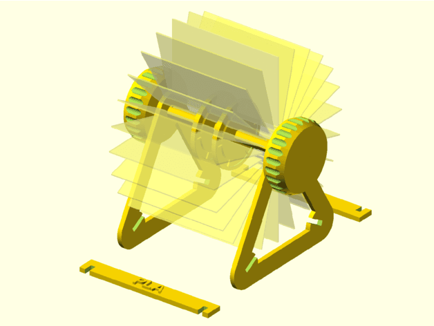 Customizable Rolodex - Works with Filament Swatch System 3d model