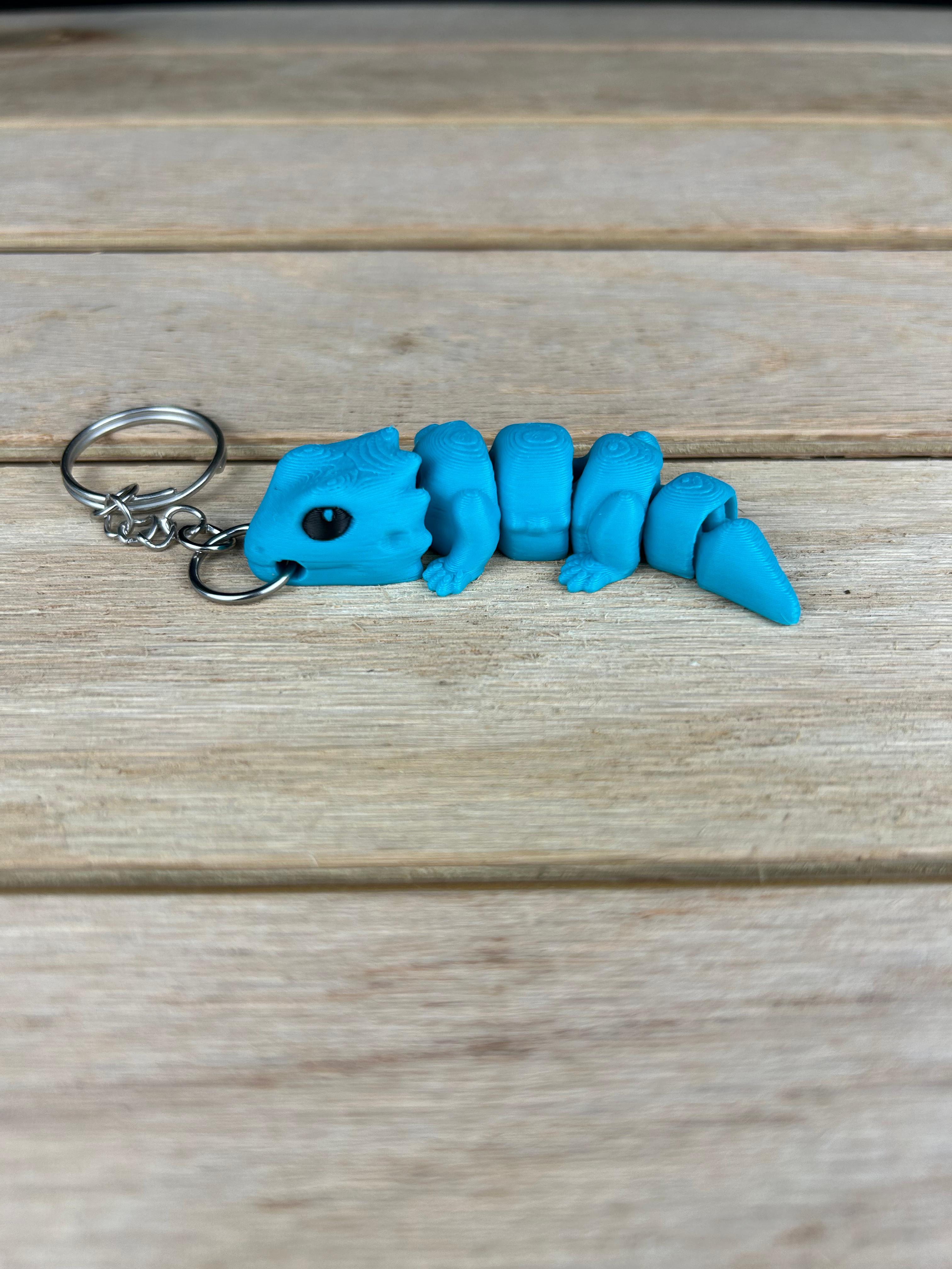 Bearded Dragon Fidget Keychain 3d model