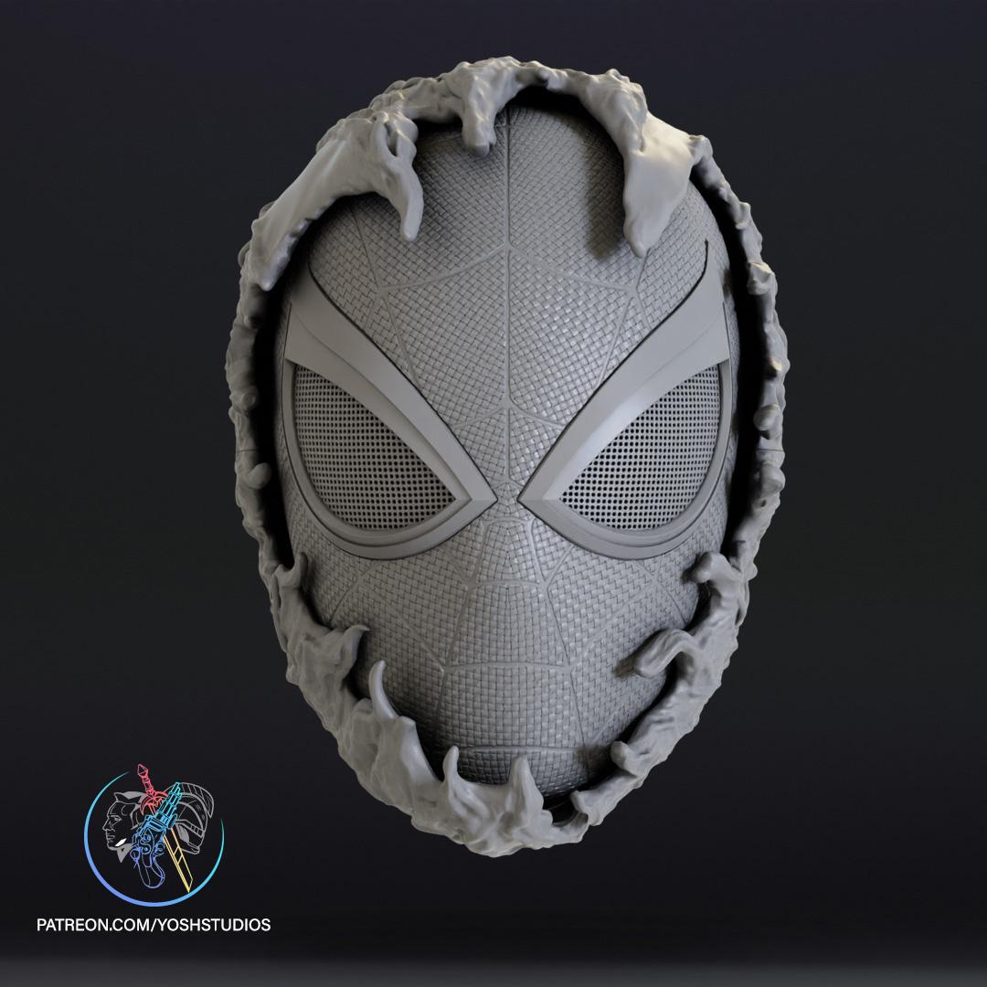 Venom Spiderman Mask 3d Print File STL 3d model