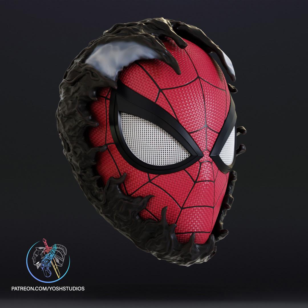 Venom Spiderman Mask 3d Print File STL 3d model