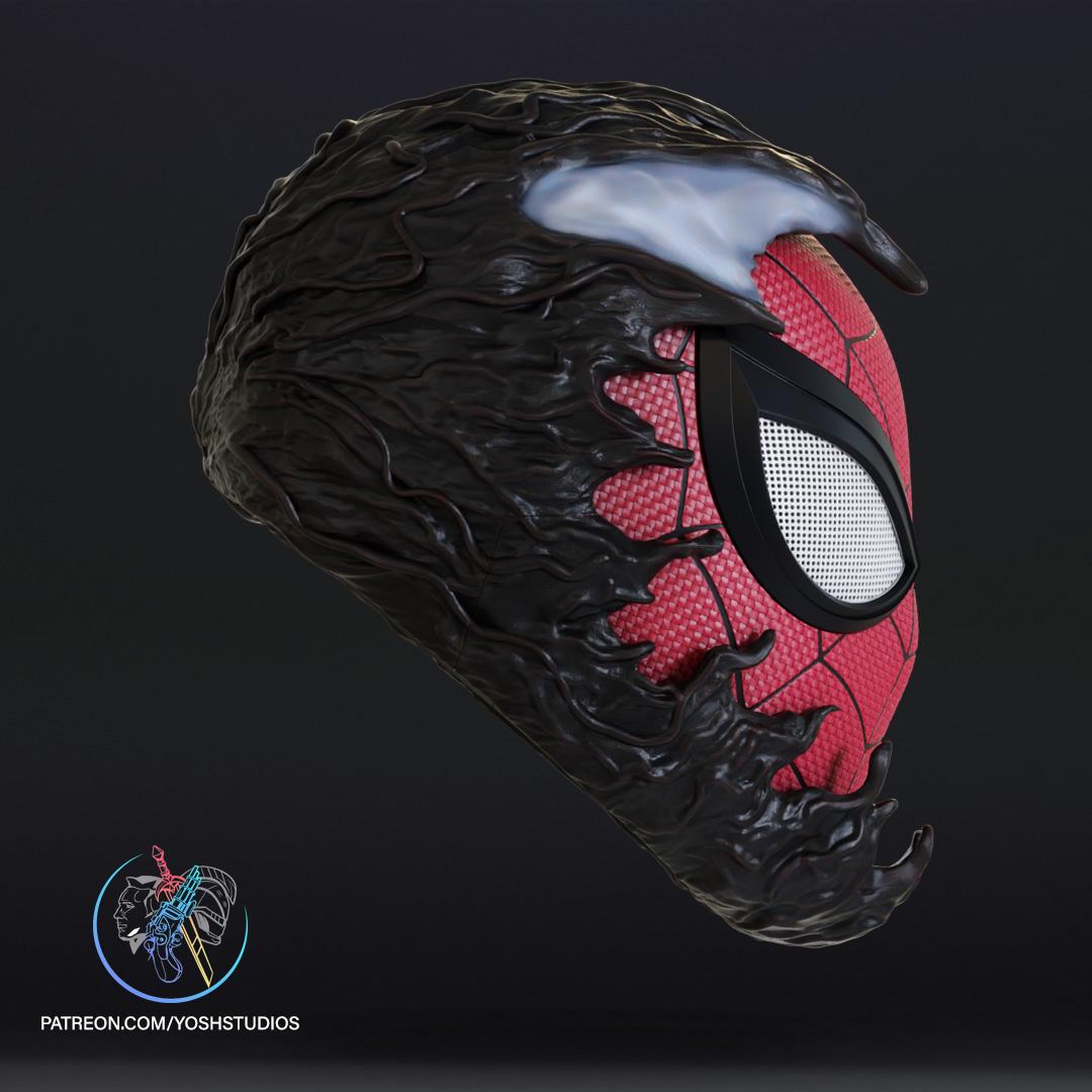 Venom Spiderman Mask 3d Print File STL 3d model