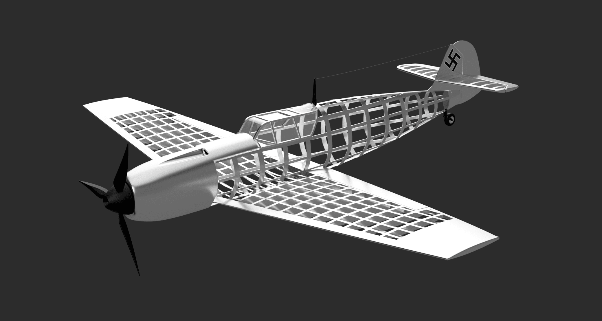 Messerschimitt bf109 frame 3d model