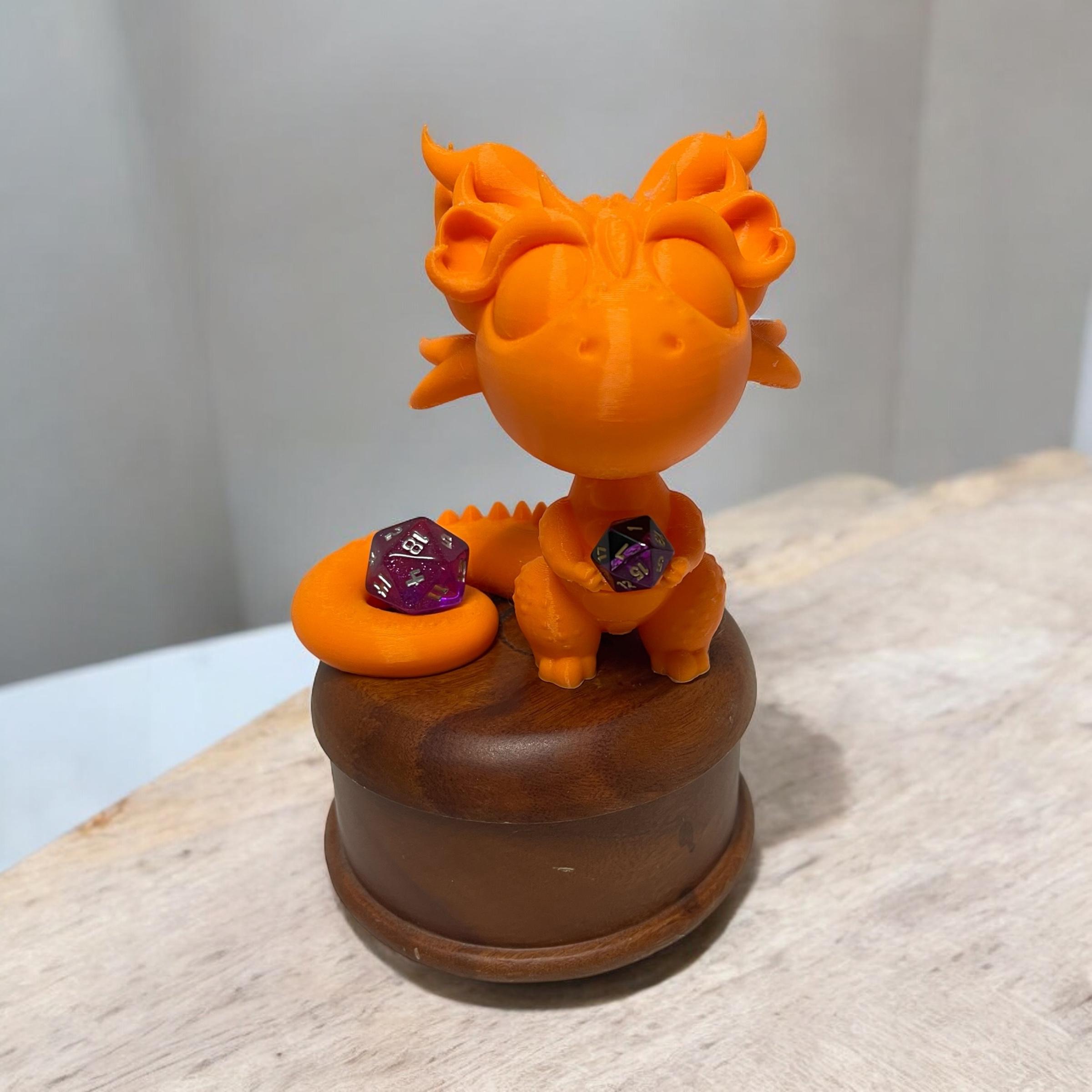 Sitting Dragon Dice Buddy 3d model